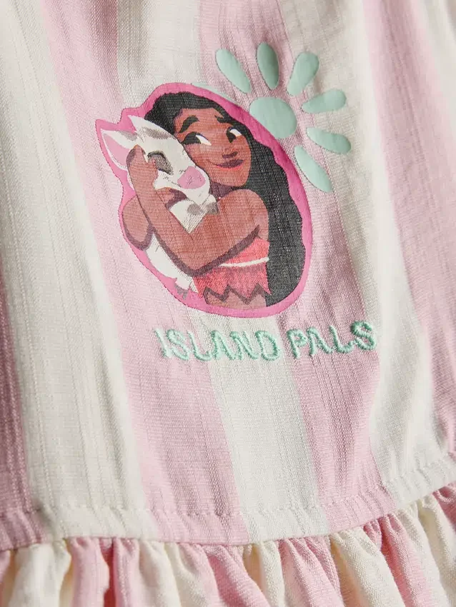 1,5–9 år | Disneys Moana-kjole med lagdelte stropper