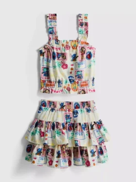 1,5–9 år | Disneys Stitch-top og Rara-skjørt-sett