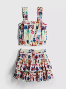 1,5–9 år | Disneys Stitch-top og Rara-skjørt-sett