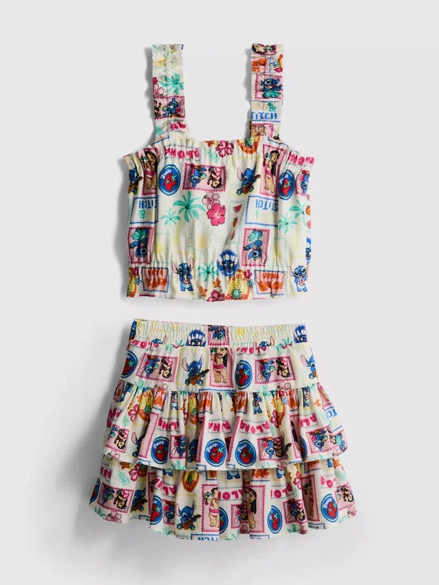 1,5–9 år | Disneys Stitch-top og Rara-skjørt-sett