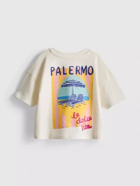 1,5–9 år | Palermo grafisk, boksformet T-skjorte