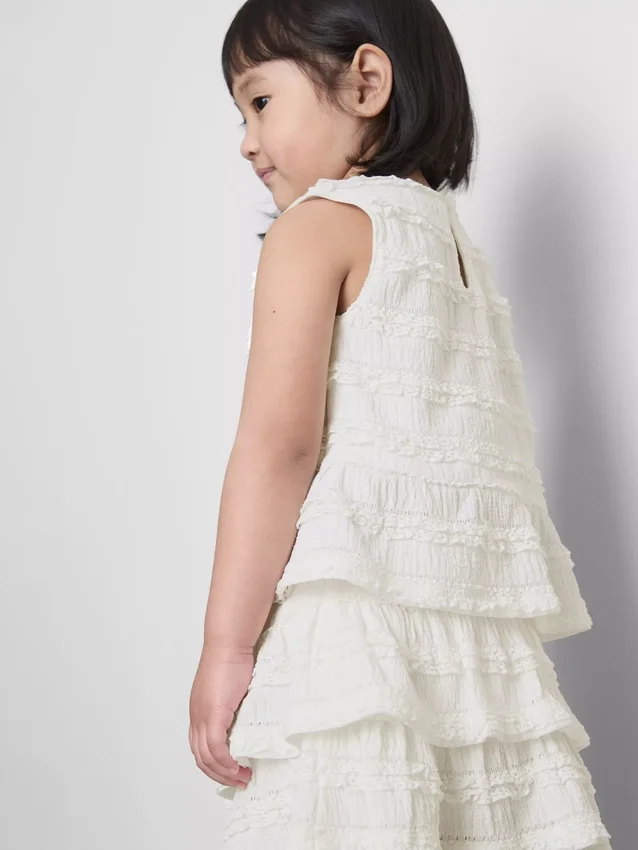 1,5–9 år | peplum-bluse uten ermer