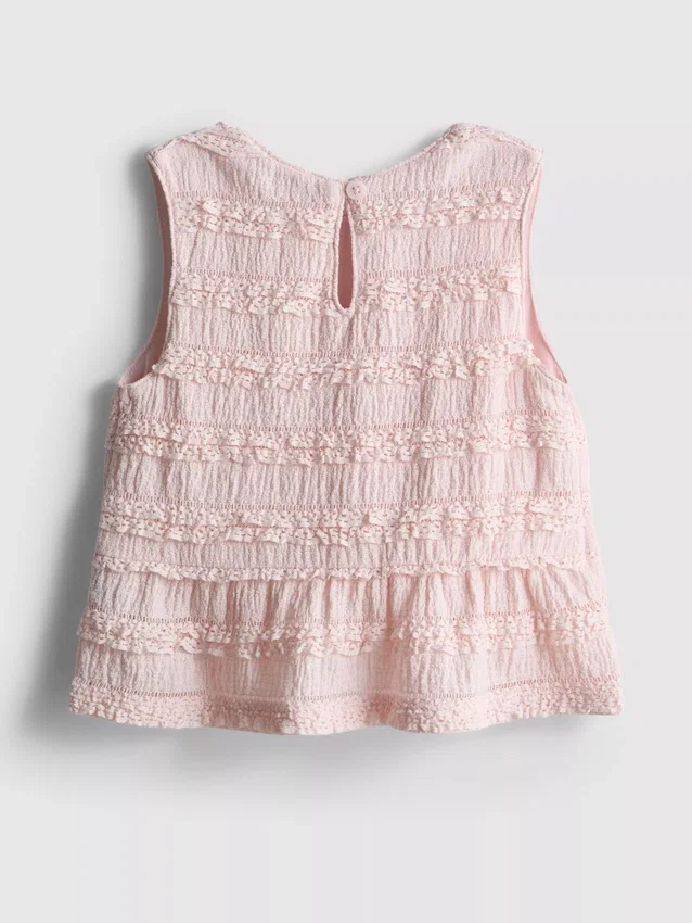 1,5–9 år | peplum-bluse uten ermer