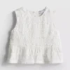 1,5–9 år | peplum-bluse uten ermer