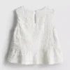 1,5–9 år | peplum-bluse uten ermer