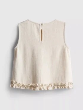 1,5–9 år | Ruffle-bluse uten ermer