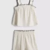 1,5–9 år | Sett med bluse og Shorts i krøllet tekstur