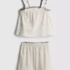1,5–9 år | Sett med bluse og Shorts i krøllet tekstur