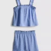 1,5–9 år | Sett med bluse og Shorts i krøllet tekstur