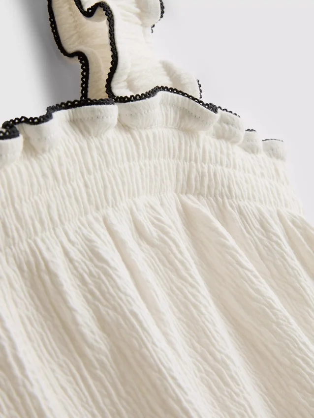 1,5–9 år | Sett med bluse og Shorts i krøllet tekstur