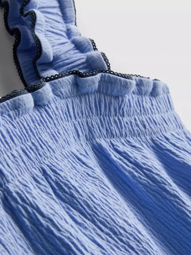 1,5–9 år | Sett med bluse og Shorts i krøllet tekstur