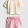 1,5–9 år | Sett med boksformet T-skjorte og shorts