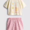 1,5–9 år | Sett med boksformet T-skjorte og shorts