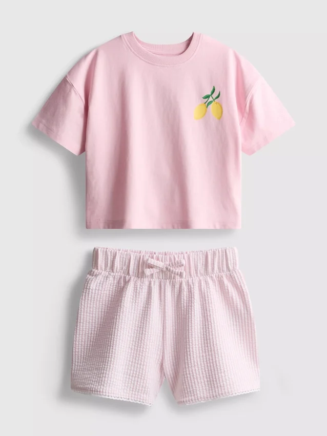 1,5–9 år | Sett med boksformet T-skjorte og shorts