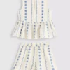 1,5–9 år | sett med brodert bluse og shorts