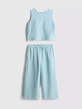 1,5–9 år | sett med ermeløs bluse og bukser