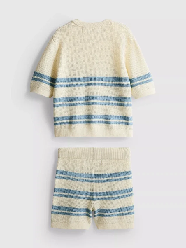1,5–9 år | sett med strikket topp og shorts
