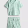 1,5–9 år | sett med stripete skjorte og shorts