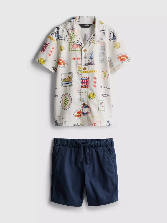 1,5–9 år | sett med trykt T-skjorte og shorts