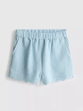 1,5–9 år | Shorts med bølgekant og hull