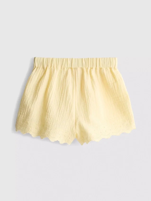 1,5–9 år | Shorts med bølgekant og hull