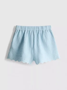 1,5–9 år | Shorts med bølgekant og hull