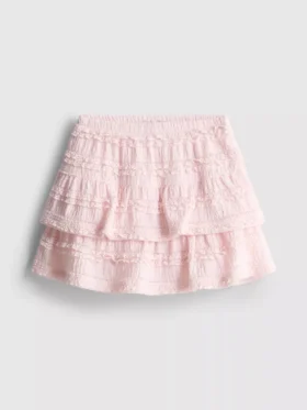 1,5–9 år | Skort med lagvis blonderkant