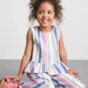 1,5–9 år | Stripet peplum-bluse