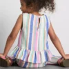1,5–9 år | Stripet peplum-bluse