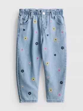 1–9 år | broderte mom-Jeans