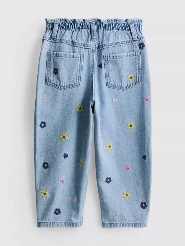 1–9 år | broderte mom-Jeans
