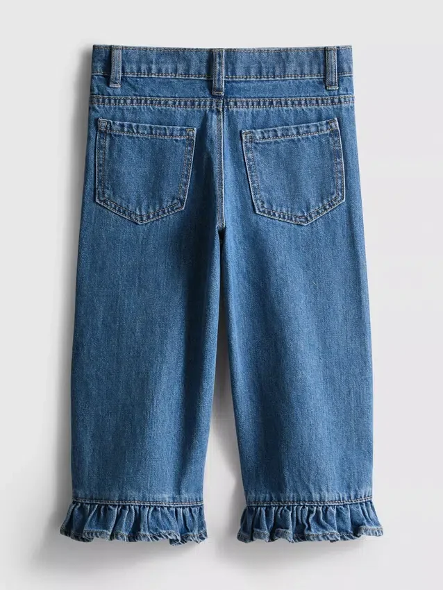 1–9 år | Jeans med volanger nederst