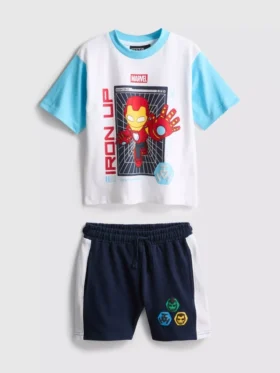 1–9 år | Marvel Iron Man T-skjorte og shorts-sett