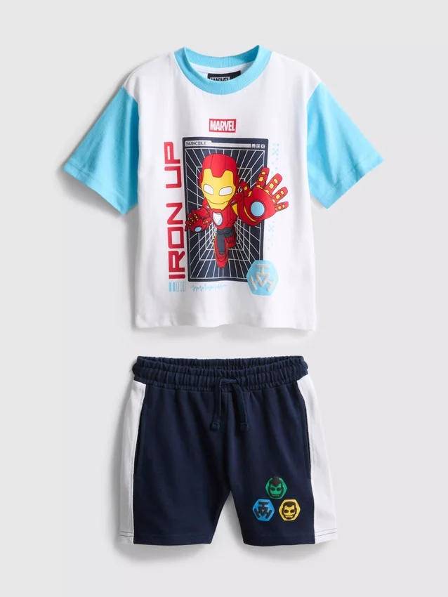 1–9 år | Marvel Iron Man T-skjorte og shorts-sett