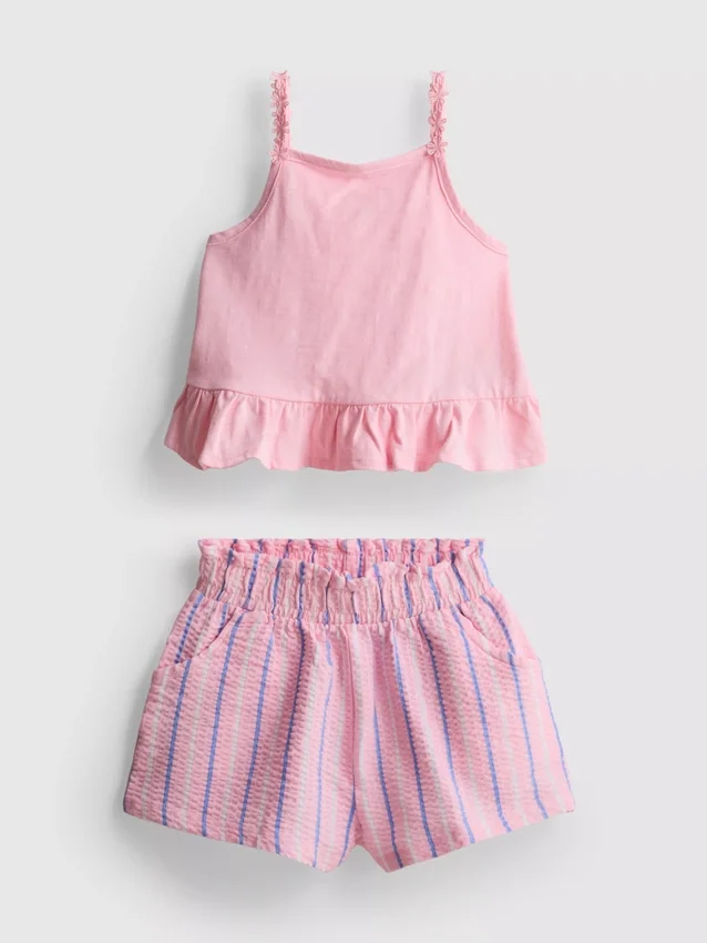 1–9 år | Sett med peplum-top og shorts