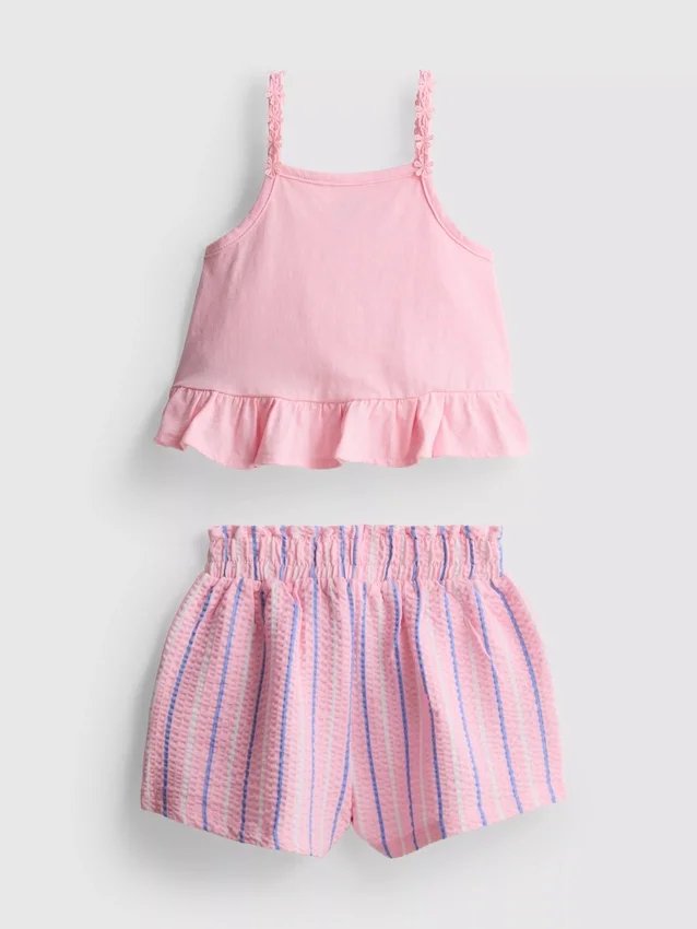 1–9 år | Sett med peplum-top og shorts