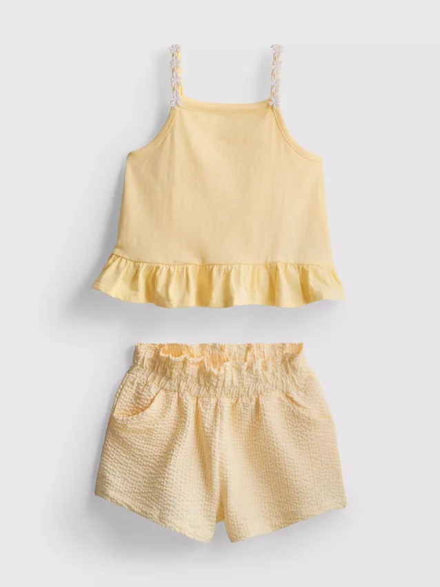 1–9 år | Sett med peplum-top og shorts