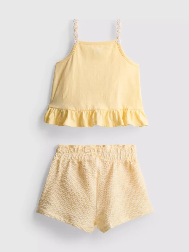 1–9 år | Sett med peplum-top og shorts