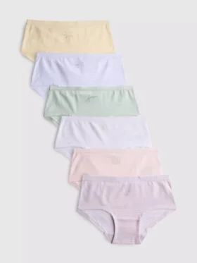 2–15 år | 6-pakk hipster-underbukser med strandmotiv