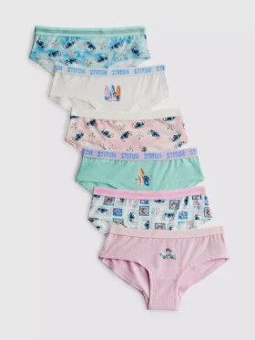 2–15 år | 6-pakning med Disney-Stitch-hipster-truser