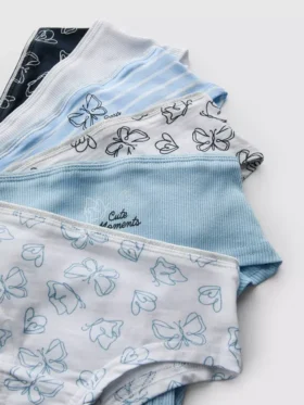 2–15 år | 6-pakning med hipster-truser med sommerfuglemotiv
