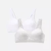 2-pakk «Love to Lounge»-bralette i bomull