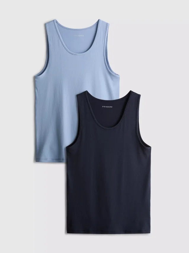 2-pakk med enkle tank-topper