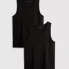2-pakk med enkle tank-topper