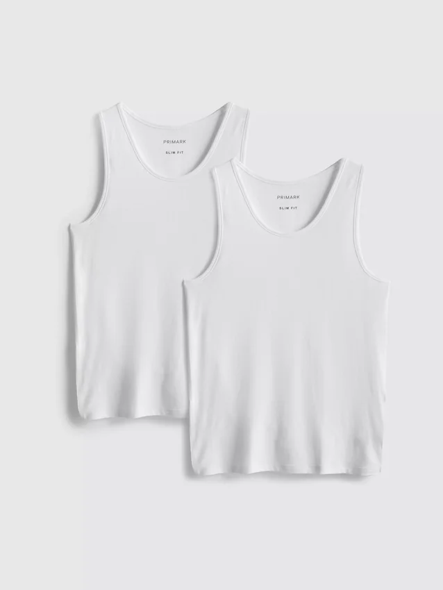 2-pakk med enkle tank-topper