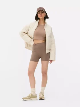 2-pakk yogashorts med høy midje