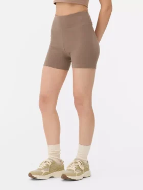 2-pakk yogashorts med høy midje