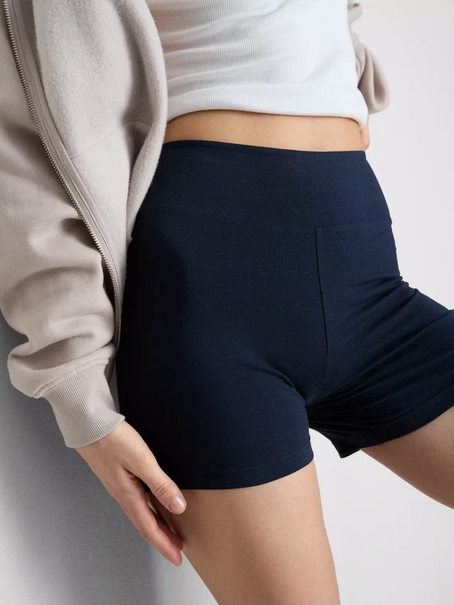 2-pakk yogashorts med høy midje