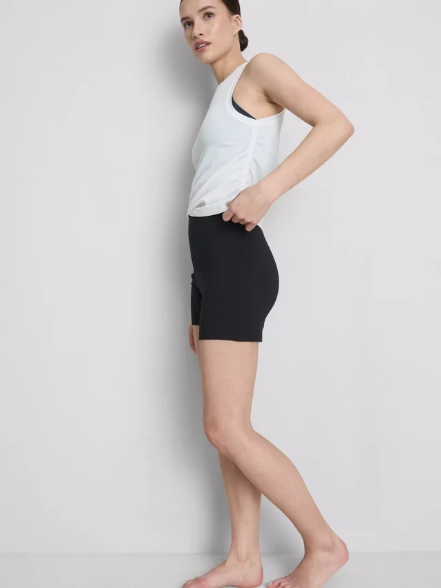 2-pakk yogashorts med høy midje