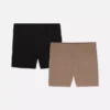 2-pakk yogashorts med høy midje